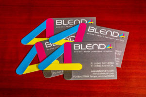 Blend4 Die Cut Business Cards
